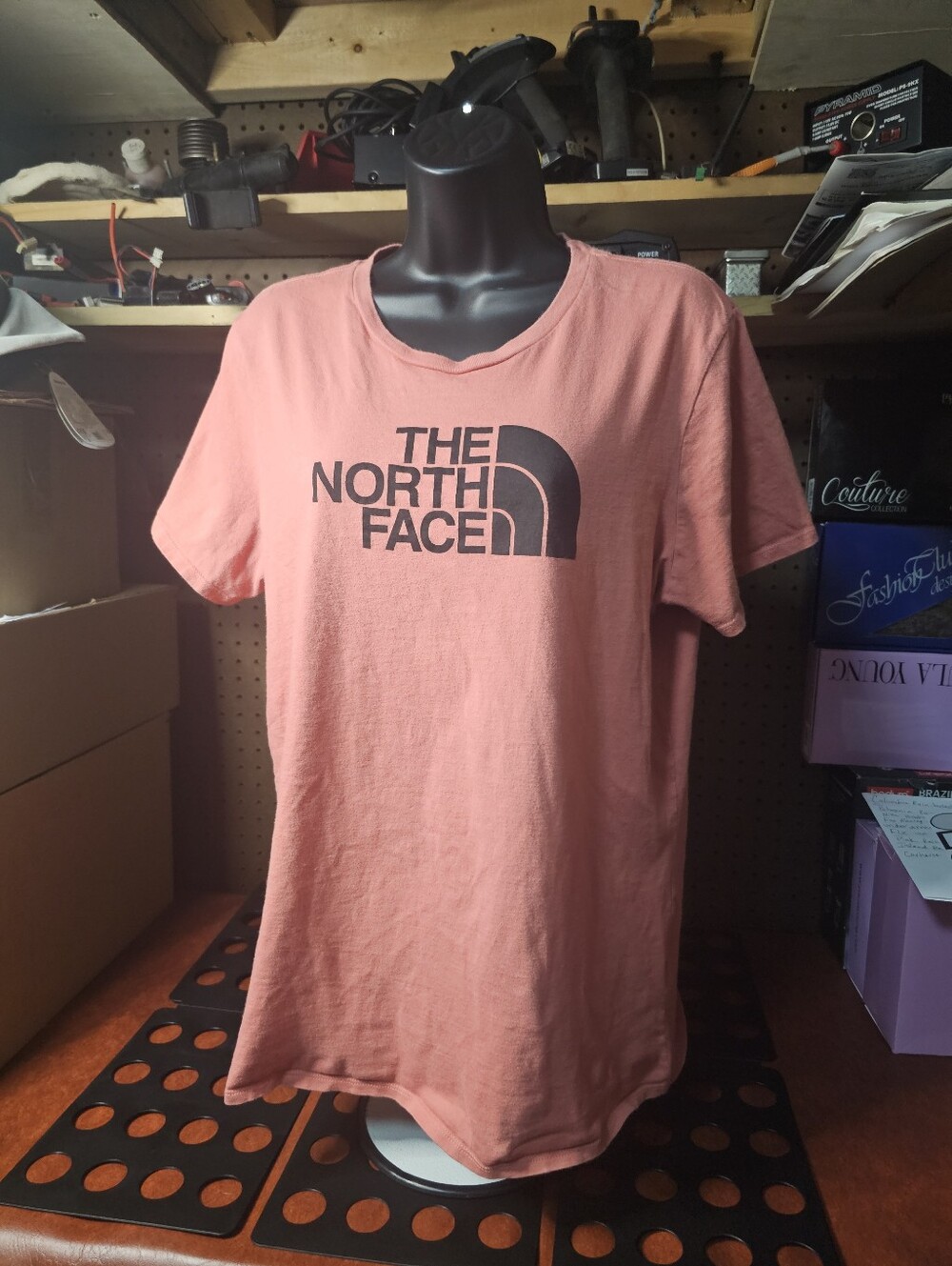 North Face Peach Colored Tshirt  Size XLG